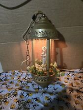 Vintage Mid Century Goddess Oil Rain Lamp 16' needs new cord but WORKS clean picture