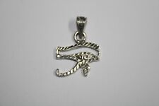 ANCIENT EGYPTIAN EYE OF Horus Symbol of Protection Pendant Sterling Silver   picture