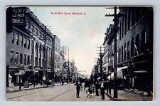 Mansfield OH-Ohio, Shoe Shop, Business District, Main Street Vintage Postcard picture