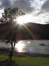 Photo 12x8 Setting sun over Meall an t-Slamain from Fort William  c2012 picture