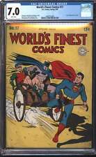 D.C Comics World's Finest Comics #17 Spring 1945 CGC 7.0 White Pages picture