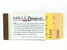Vintage Disneyland 1971 Ticket Book /Adult Main Gate Admission Book  T547662 picture