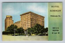 Pittsburgh PA-Pennsylvania, Hotel Schenley, Advertising, Vintage Postcard picture