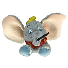 Vintage Disney Parks Dumbo Flying Gray Elephant Pet Plush Stuffed Animal 15