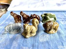 VINTAGE Ceramic Animal Figurines From Red Rose Tea  Lot of 7 “Wade Whimsies