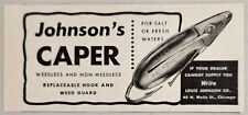 1948 Print Ad Johnson's Caper Spoon Fishing Lures Louis Johnson Chicago,IL picture
