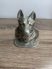 VTG Cast Iron German Shepherd  Bookend 4” Tall Nice Detail picture