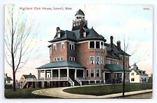 Postcard Highland Club House Lowell Massachusetts MA picture