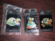 3 Disney LE Retired Pins: Jiminy Earth Day 2000 & 2001 + Happy New Year 2001 picture