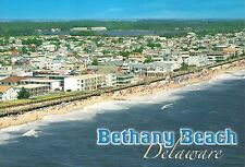 Aerial View of Bethany Beach Delaware, Swimming Hotels & Rentals, Ocean Postcard picture