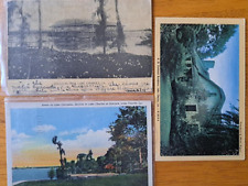LOT of 3  LAKE CHARLES, LOUISIANA   Vintage Postcards   1900's-1950's picture