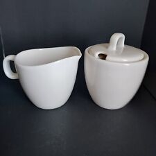 Starbucks At Home Collection Small White Creamer & Covered Sugar, 2004 picture