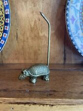 Unique Vintage Brass Armadillo Ring Holder.  Fun Collectible from the South picture