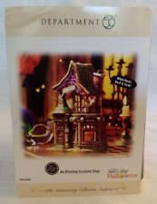 Dept 56 Snow Village Halloween Be Witching Costume Shop Lights Animation Ltd Ed picture