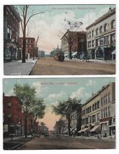 (2) diff. Westfield, MA, Vintage Postcard Views of Elm Street Looking South picture