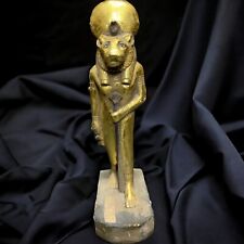 UNIQUE ANCIENT EGYPTIAN ANTIQUITIES Statue Goddess Sekhmet Lion Egyptian Rare BC picture