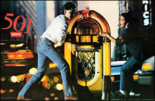 1988 Wurlitzer Jukebox teen boy girl Levi's 501 Jeans retro photo print ad L75 picture