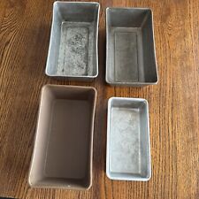 Lot Of 4 Mirro West Bend Aluminum Bread Baking Loaf Bake Pans Regular & Small picture