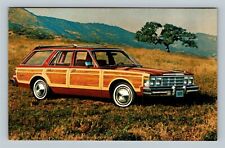 Automobiles-1978 Chrysler Le Baron Town And Country Wagon, Vintage Postcard picture