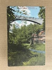 Postcard Ottawa La Salle IL Illinois Deer Park Bridge Vintage PC picture