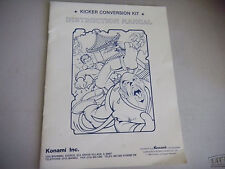 KICKER CONVERSION KIT konami  arcade video game manual picture