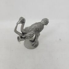 Hudson 1970  Pewter Ostrich Playing Saxophone #683 Made in the USA d2 picture