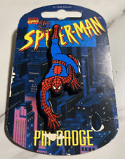 Spider Man 1996 Collectible Marvel Comics Pin Badge On Card Spider Man picture
