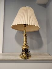 BEAUTIFUL 24 INCH VINTAGE STIFFEL SOLID BRASS TABLE LAMP. SHADE NOT INCLUDED.  picture