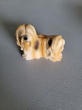 🩷Vintage  Miniature Shaggy Long Hair Dog Figurine Estate SALE Collectible 🔥🔥 picture