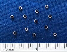 #TJR1(IR) TINY JUMPRINGS 1mm inside/2mm outside SILVER TONE Set-of-12 Jump Rings picture