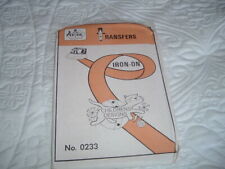 Vtg Artex Iron On Transfers #0233 Childrens Designs for Embroidery NIP UnCut #LD picture