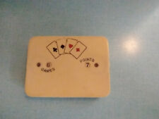 Antique Vintage Celluloid Playing Card Case Point & Game Counters REDUCED picture