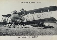 1921 Le “Mammouth” Bleriot Airplane, Bourget Aerodrome, Paris,  Antique Postcard picture