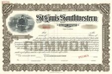 St. Louis Southwestern Railway Co. - Specimen Stock Certificate - Specimen Stock picture