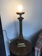 Antique Brass Corinthian Reeded Table Lamp 55cm  picture