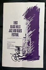 Bo Diddley Original Signed Concert Brochure 1993 Black Hills Festival picture