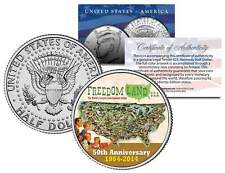 FREEDOM LAND USA Colorized JFK Kennedy Half Dollar US Coin AMUSEMENT PARK BRONX picture