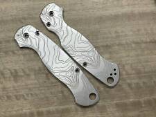 Redesigned TOPO Engraved Titanium scales for Spyderco Paramilitary 2 PM2 picture
