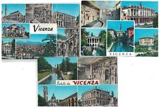 3 VINTAGE 1960'S MULTI-VIEW POSTCARD VICENZA ITALY picture