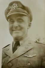 US Army Air Corps Pilot In Uniform B&W Photograph 3.5 x 5 picture
