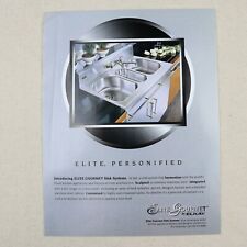 Vintage Elkay Print Ad 2000 Paper Magazine Clipping Retro Kitchen Elite Gourmet picture