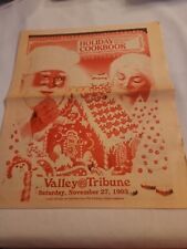 1993 November Valley Tribune Newspaper Holiday Cookbook Section, Aliquippa, PA  picture