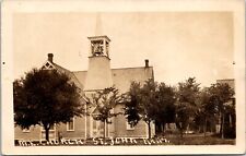 RPPC M E Church St John KS Stafford County 1910s Real Photo Postcard B2 picture