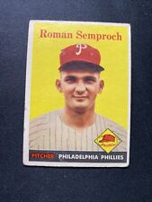 1958 Topps Baseball #474 Roman Semproch Philadelphia Phillies picture