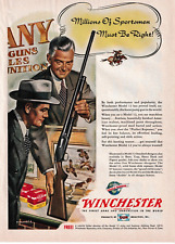 Vintage 1940's Winchester Firearms Magazine Advertisement 8.5x11 Shotgun Million picture