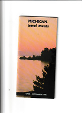 Michigan Travel Events 1986 vintage booklet, State of Michigan picture