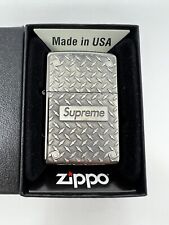 Supreme Diamond Plate Zippo SS19 Brand New picture