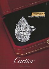 CARTIER Jewelry 1-Page Magazine PRINT AD 2008 amazing PEAR CUT DIAMOND RING picture