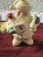 LENOX 2014 THE HOLIDAY CAROLING SANTA ANNUAL PORCELAIN CHRISTMAS ORNAMENT picture
