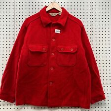 Vintage BSA Boys Scout Wool Official Button Jacket SHacket Red Mens S 23x29.5 picture